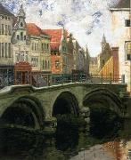 Louis Dewis Bridge in Bruges oil painting reproduction